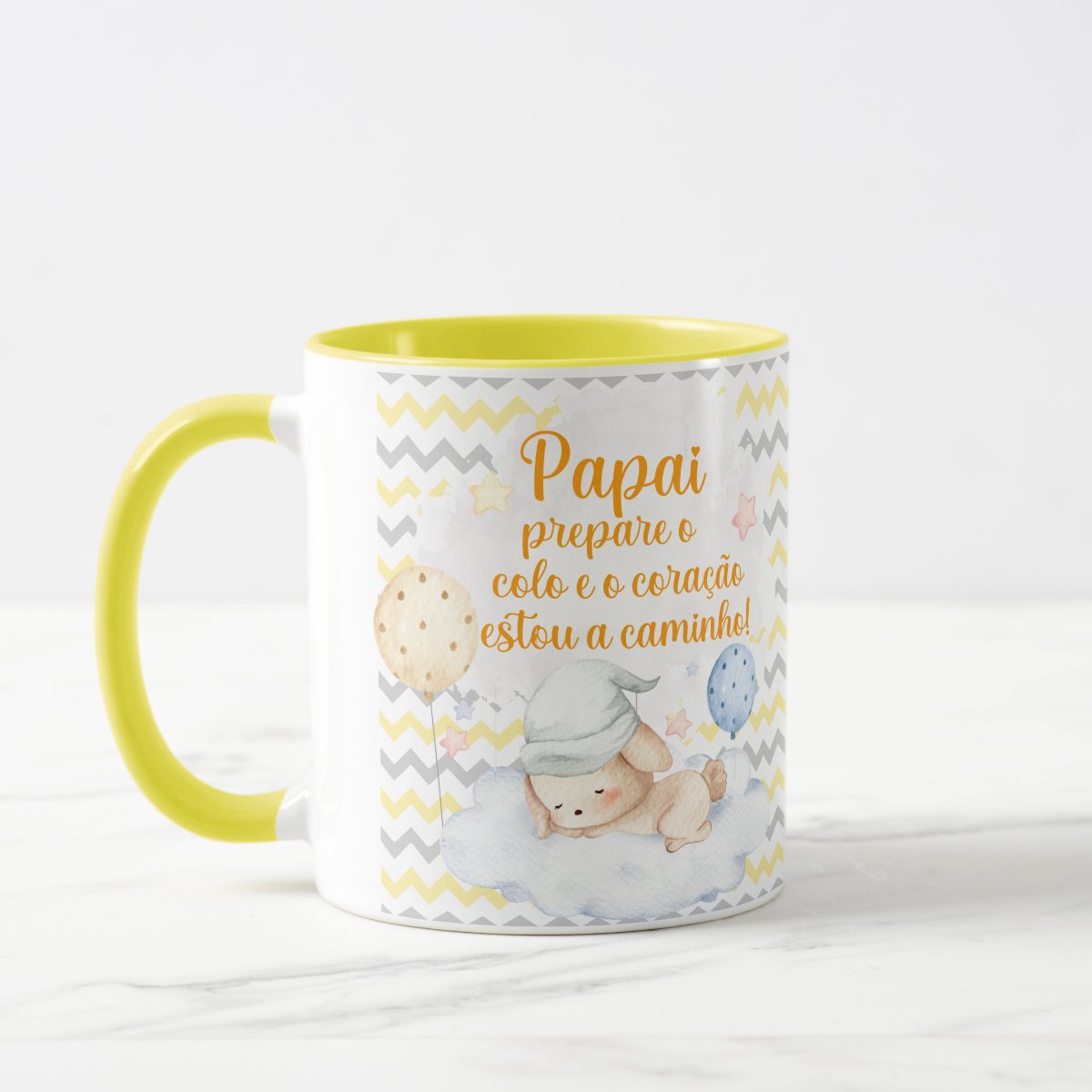 Caneca Presente Criativo Anunciar Gravidez Família - Papai