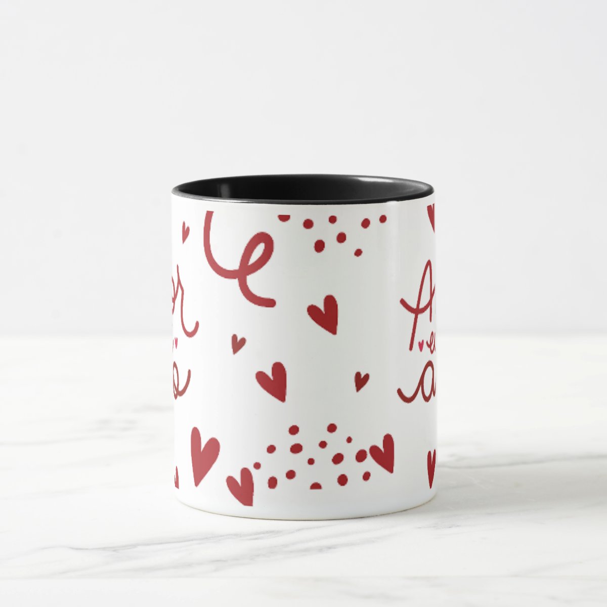 Caneca Personalizada Especial em Comemoração Amor Eu Te Amo