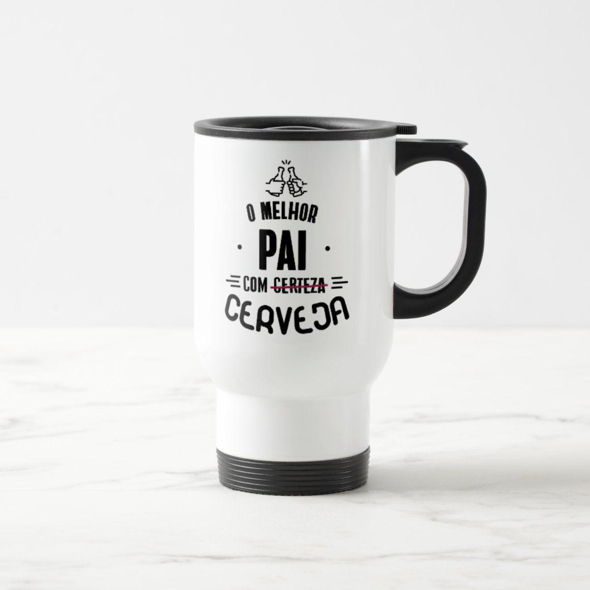 Copo Térmico Presente Melhor Pai Com Cerveja