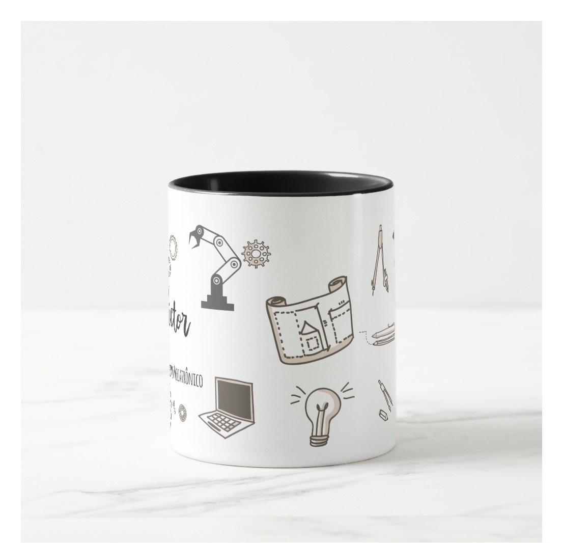 Caneca Profissão Engenharia Mecânica Presente Personalizada