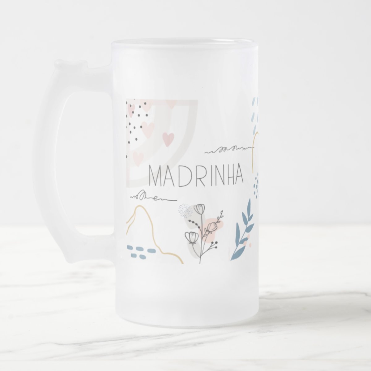 Caneca Minimalista Chopp Cerveja Presente para Madrinha