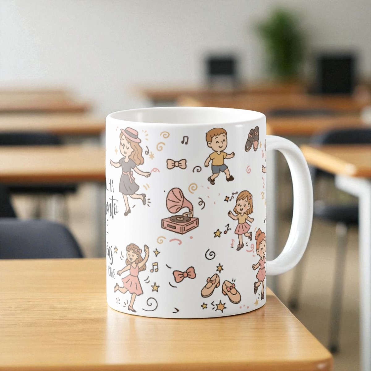 Caneca Sapateado Presente Personalizado para Professor Dança