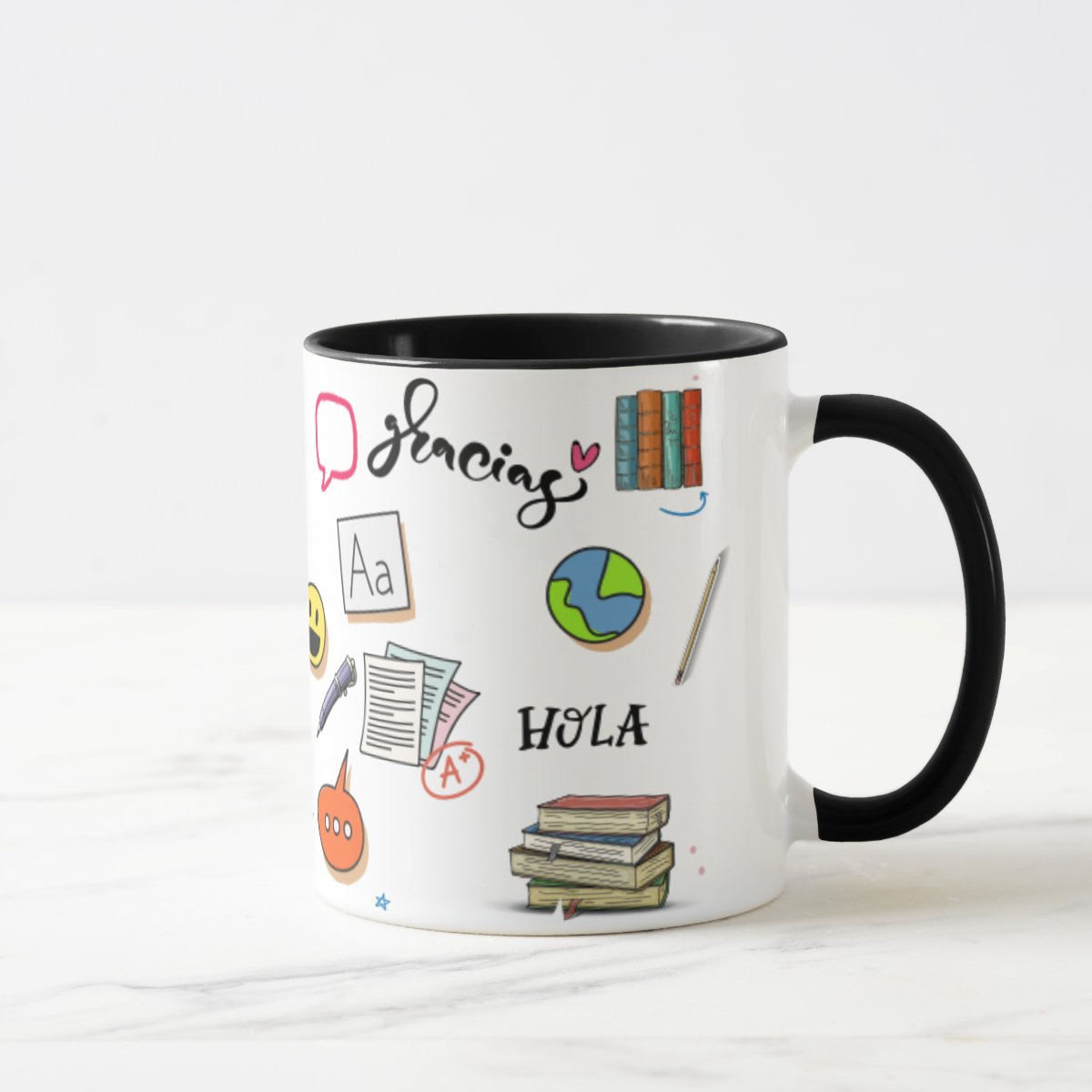 Caneca Presente Dia Dos Professores Professor De Espanhol