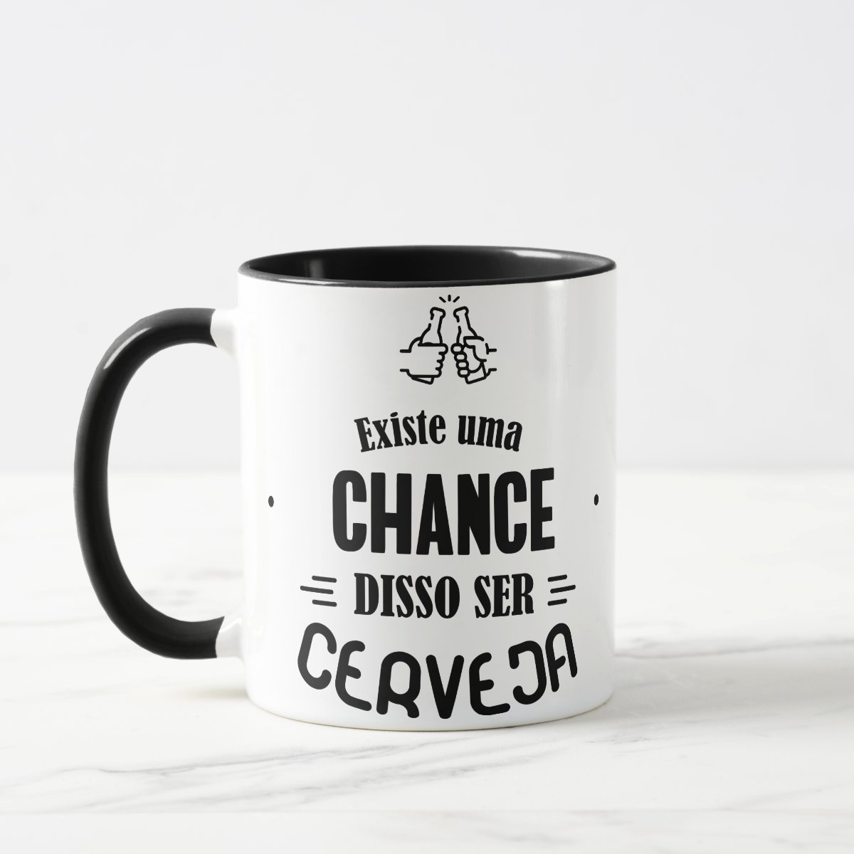 Caneca Personalizada Frase Chance Disso Ser Cerveja - Outros (Chance disso ser Cerveja)
