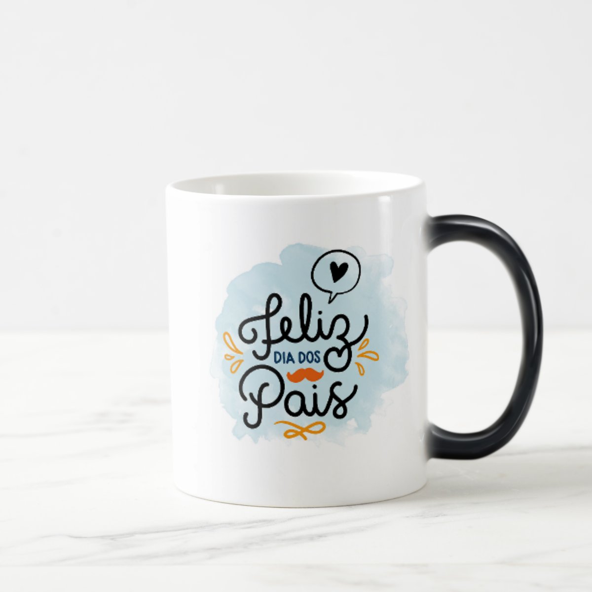 Caneca Mágica Criativa Família 1º Dia dos Pais Como Papai