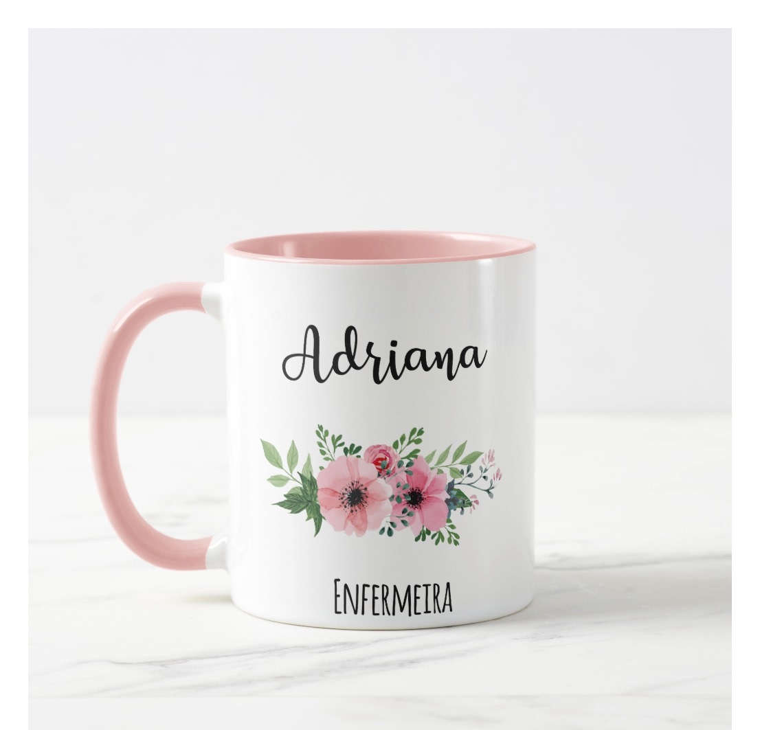 Caneca Personalizada Enfermagem Profissão Enfermeira - Profissões (Enfermeiro(a))