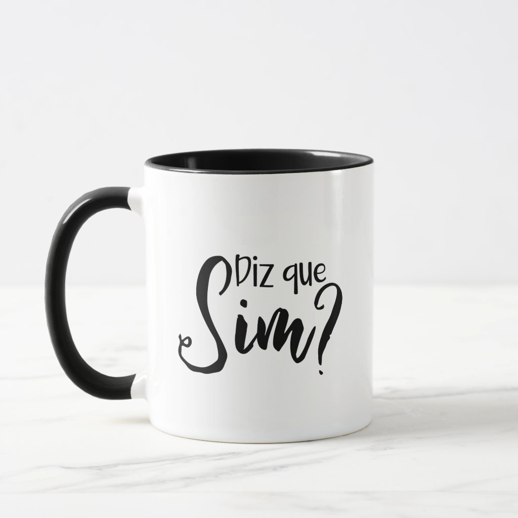 Caneca Diz Que Sim Convite Padrinho De Casamento - Casamento (Padrinhos)