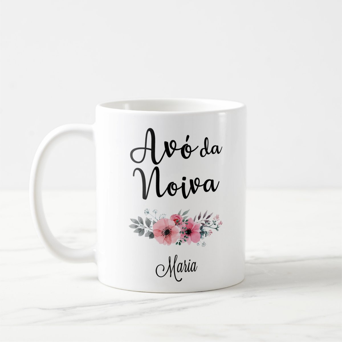 Kit Presente 2 Canecas Personalizadas Avó e Avô da Noiva