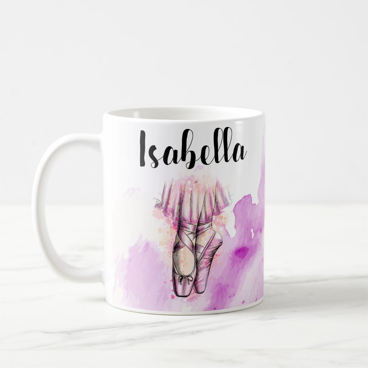 Caneca Personalizada Criativa Presente de Bailarina com Nome