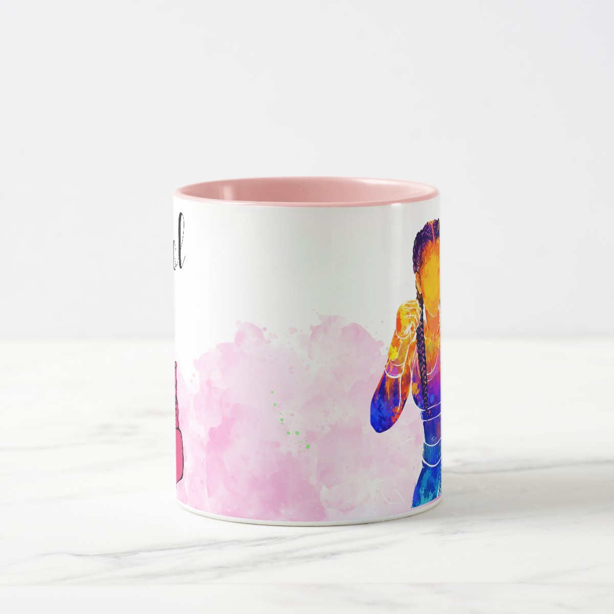 Caneca Esporte Boxe Feminina Presente Personalizada Com Nome