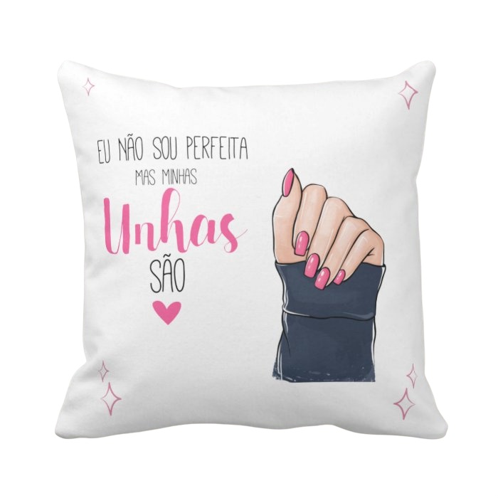 Almofada Decoração Presente Manicure Unhas Perfeitas - Profissões (Cabeleireiro(a))