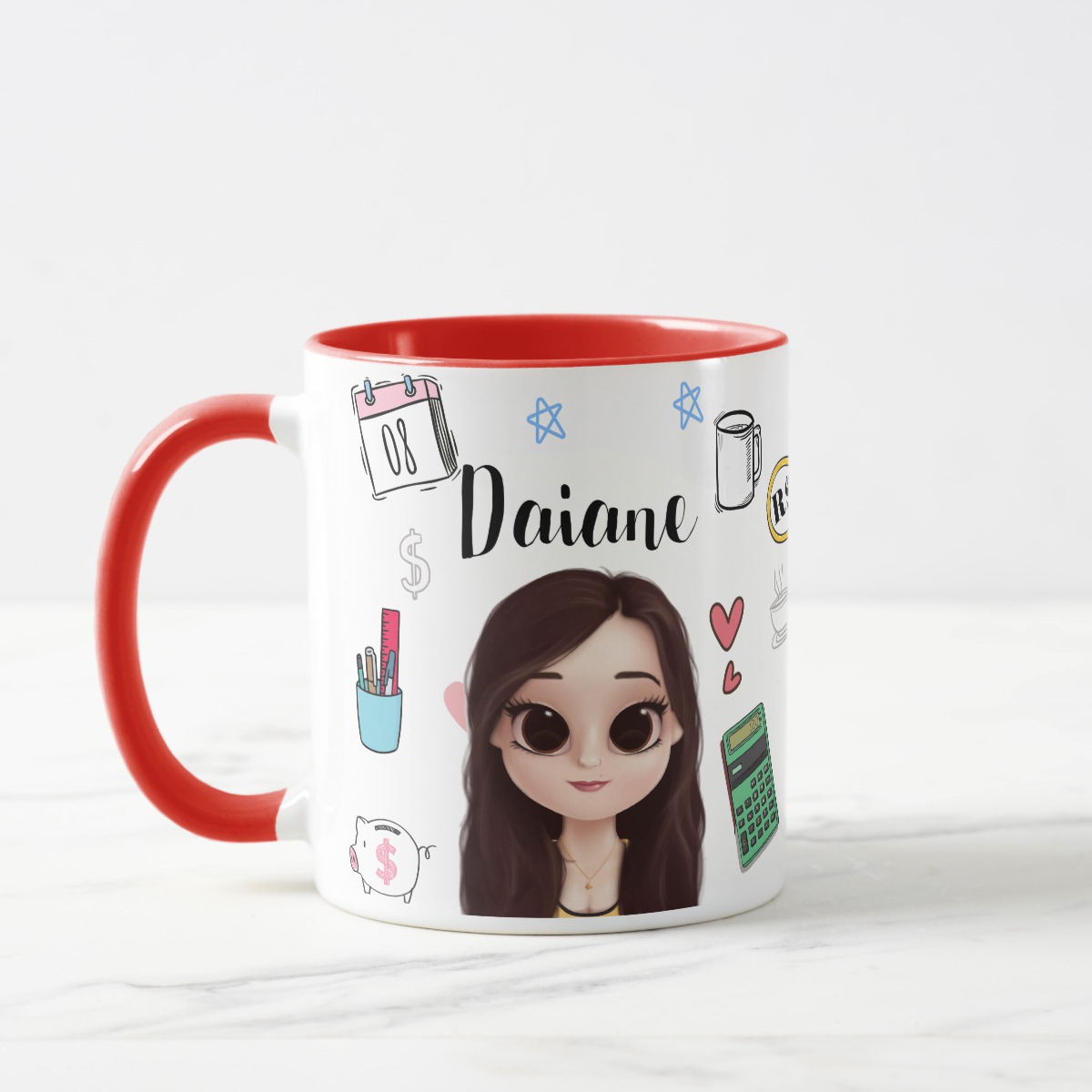 Caneca Contabilidade Profissão Presente Criativo Contadora - Profissões (Contador(a))