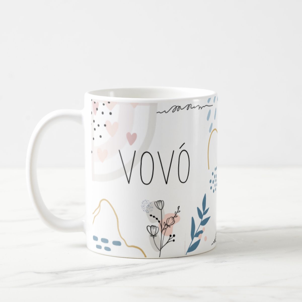 Caneca Feminina Minimalista Presente para Melhor Vovó