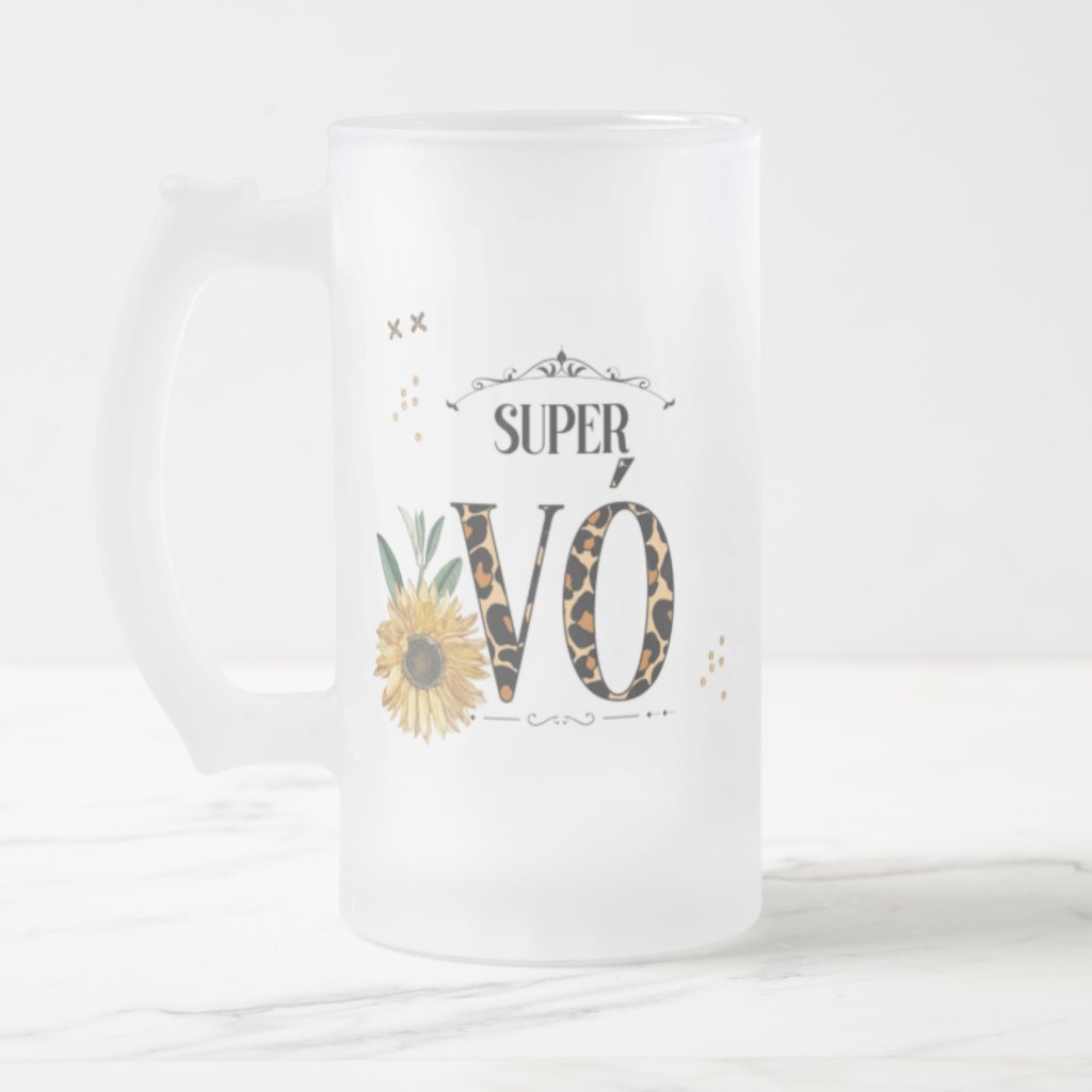 Copo Cerveja Chopp 475ml Presente Especial Super Vó Vovó - Família (Avó/Avô)