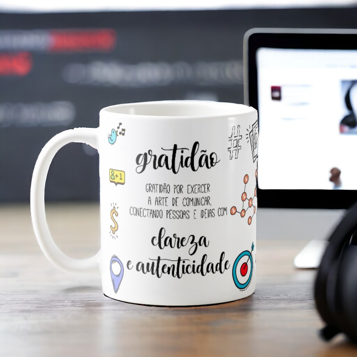 Caneca Profissão Presente Profissionais Equipe de Marketing - Profissões (Marketing)