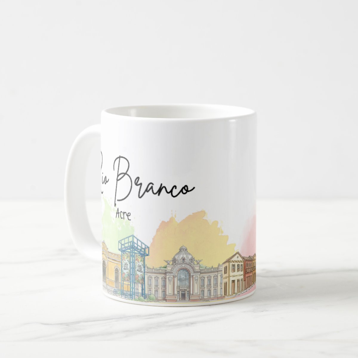 Caneca Personalizada Acre Lembrança Cidade Rio Branco