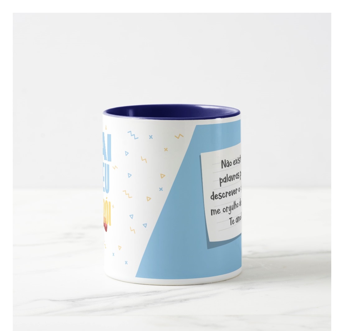 Caneca Personalizada de Presente o Papai Meu Heroi