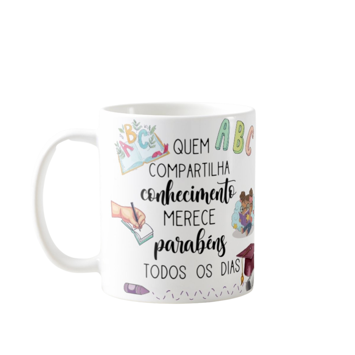Caneca Presente Dia Dos Professores Alfabetização Infantil