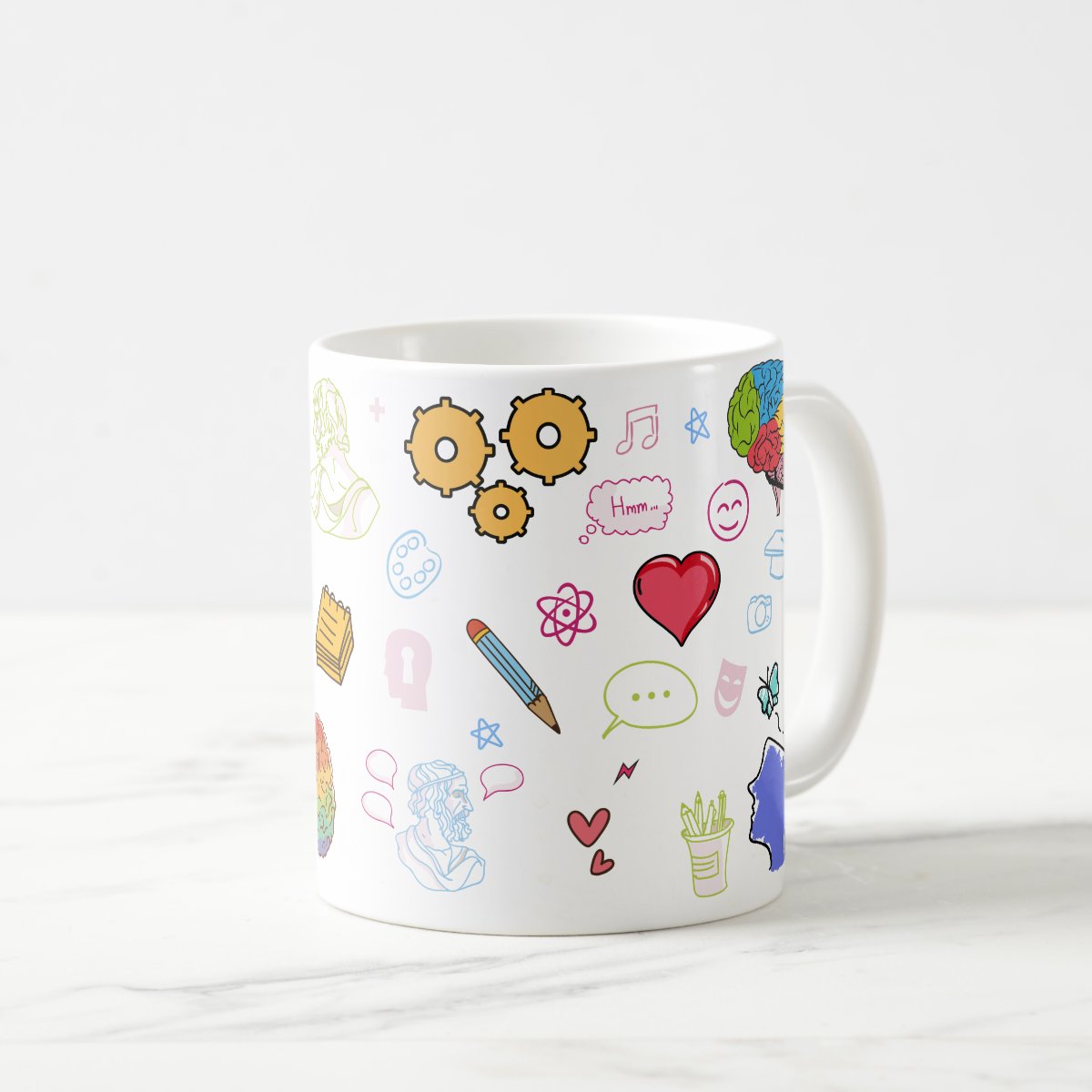 Caneca Psicologia Presente Pronta Entrega Xicara Psicóloga