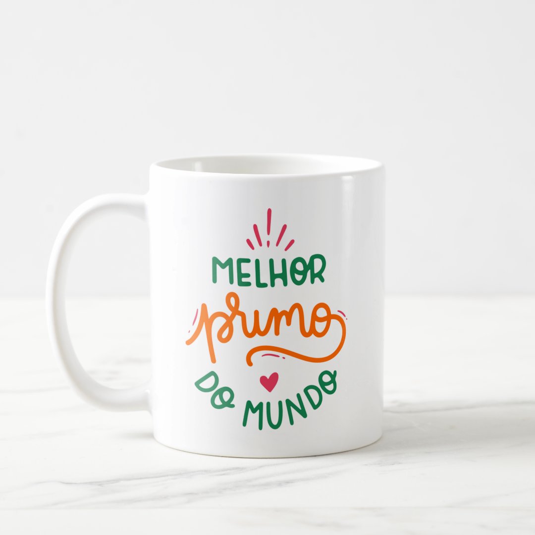 Caneca Personaliza Especial para Presentear Melhor Primo - Família (Primo(a))