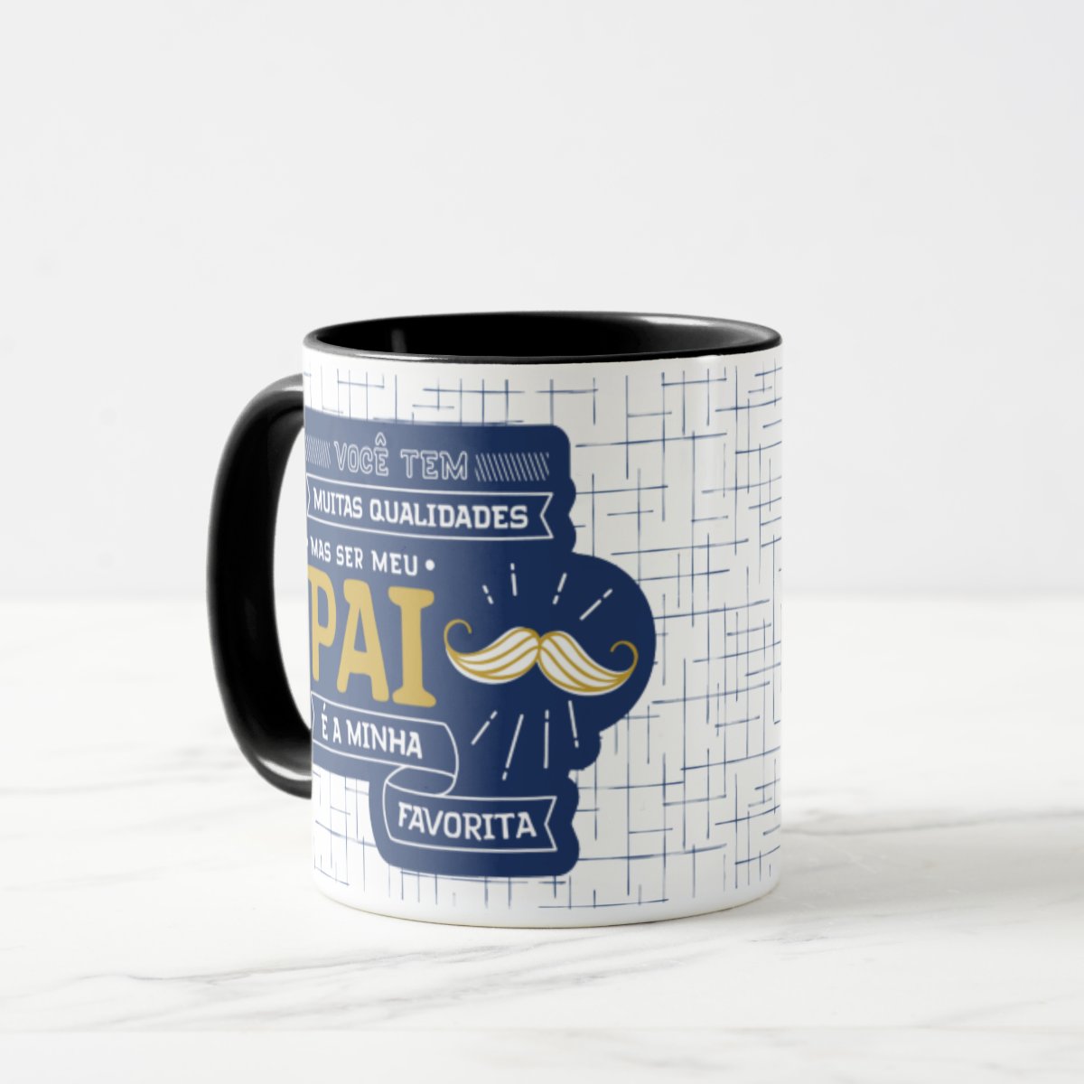 Caneca Presente Dia Dos Pais Para Pai De Muitas Qualidades