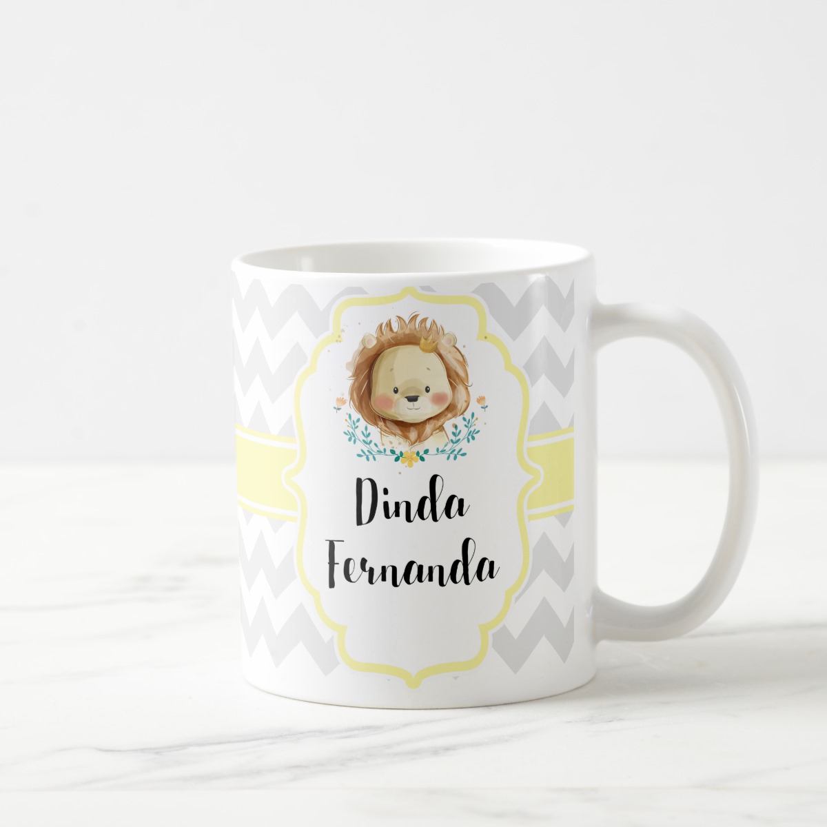 Caneca Convite Criativo Madrinha Dinda de Batizado
