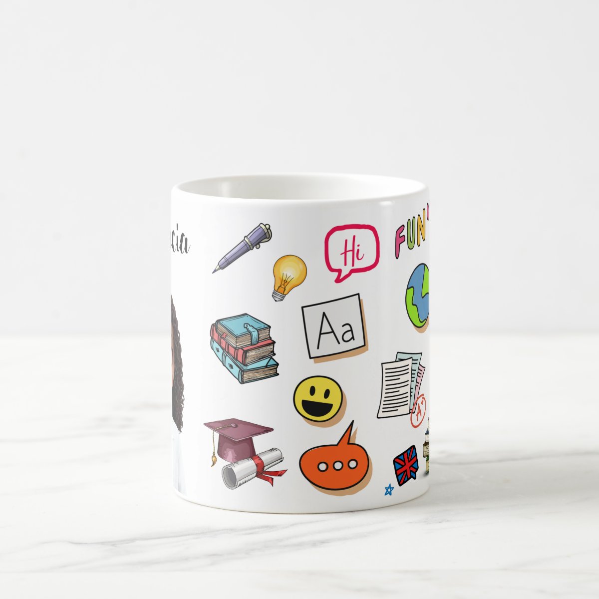 Caneca Personalizada Presente Professor Teacher Miss Inglês