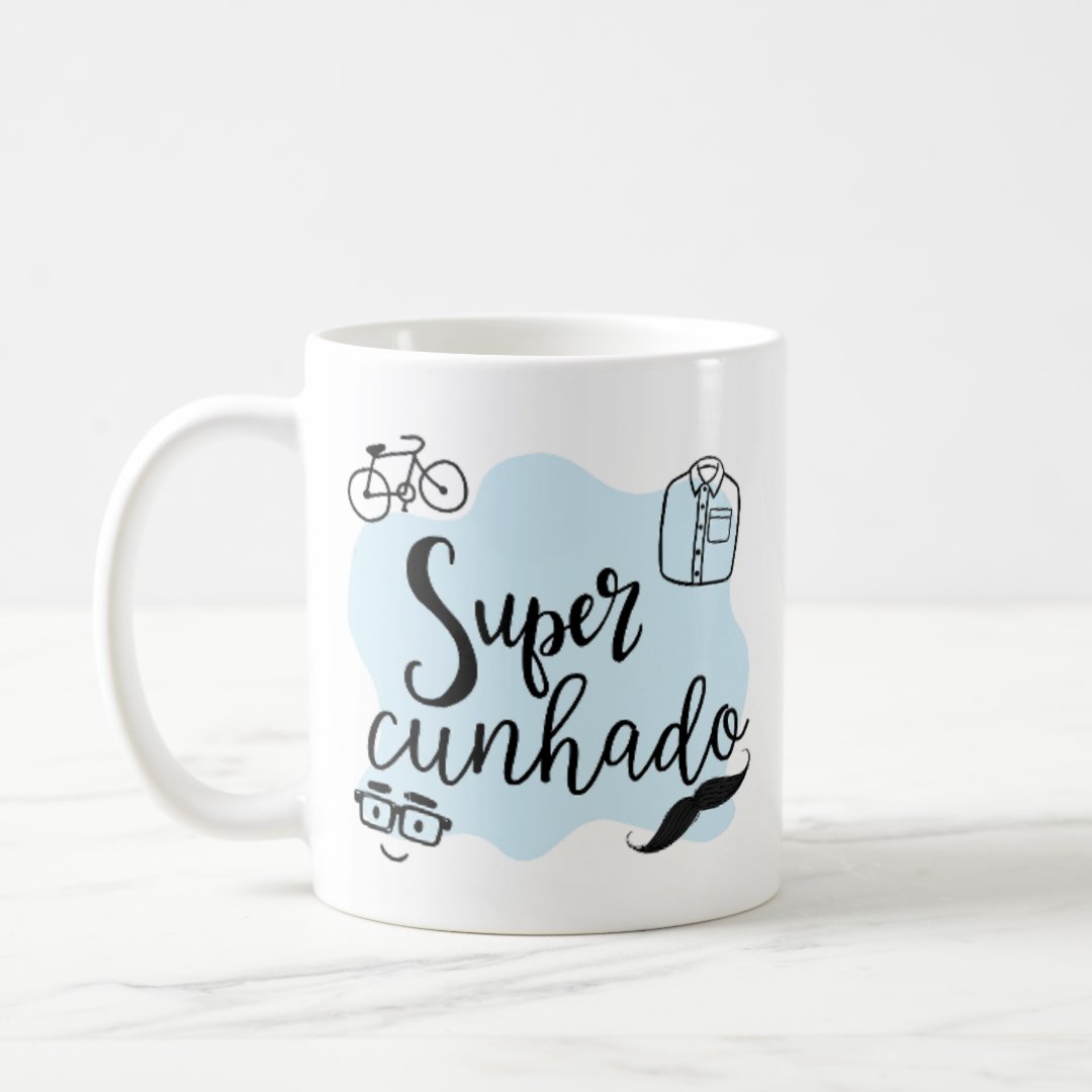 Caneca Masculina Presente de Aniversário para Super Cunhado