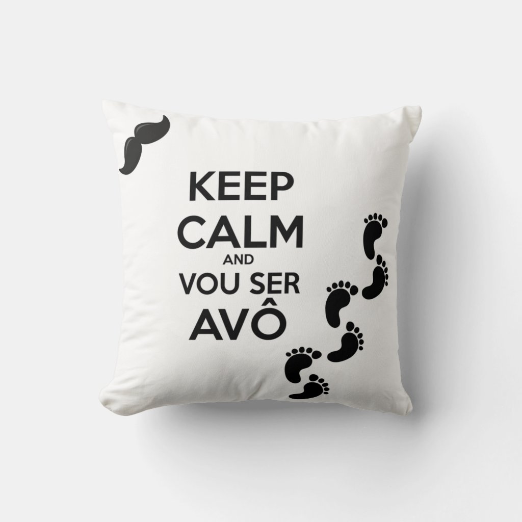 Almofada Surpresa De Gravidez Keep Calm And Vou Ser Avô