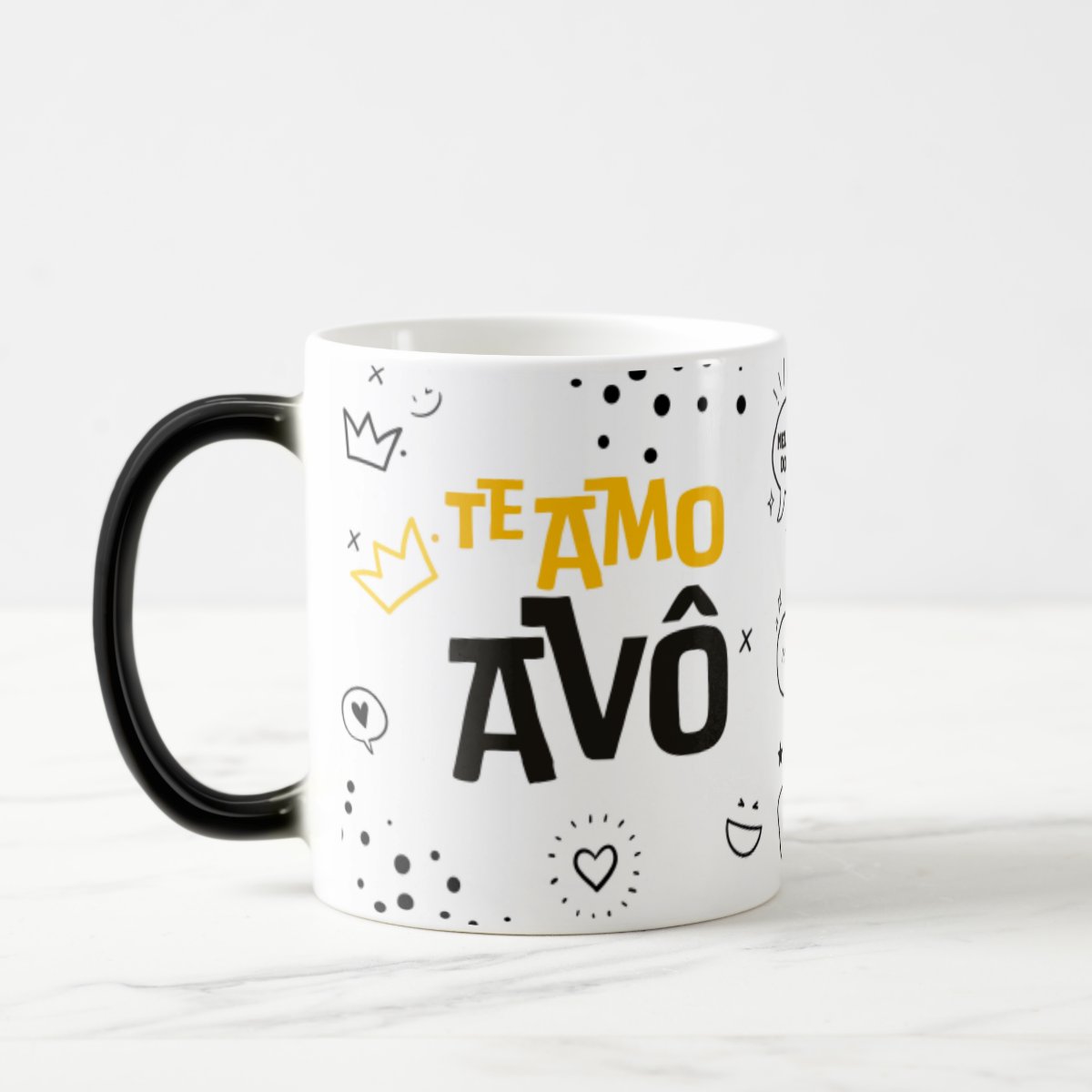 Caneca Mágica Criativa Presente Especial Te Amo Vô Vovô