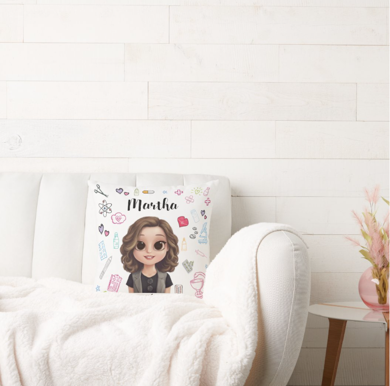 Almofada Decoração Personalizada Farmárcia com Avatar