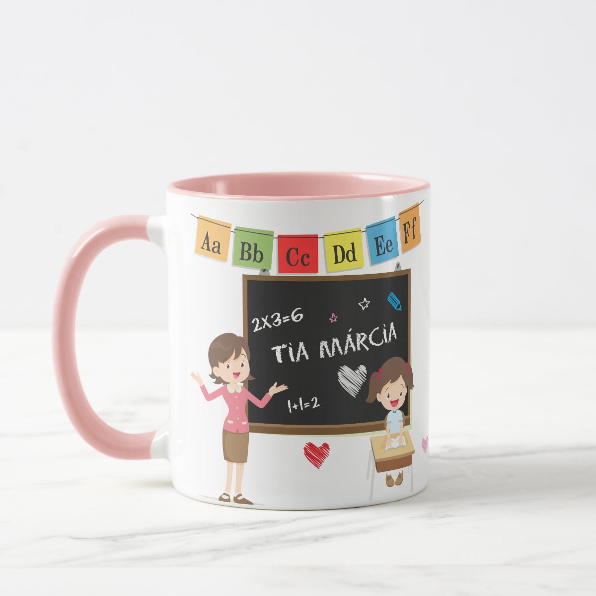 Caneca Personalizada Professora com agradecimento Aluna