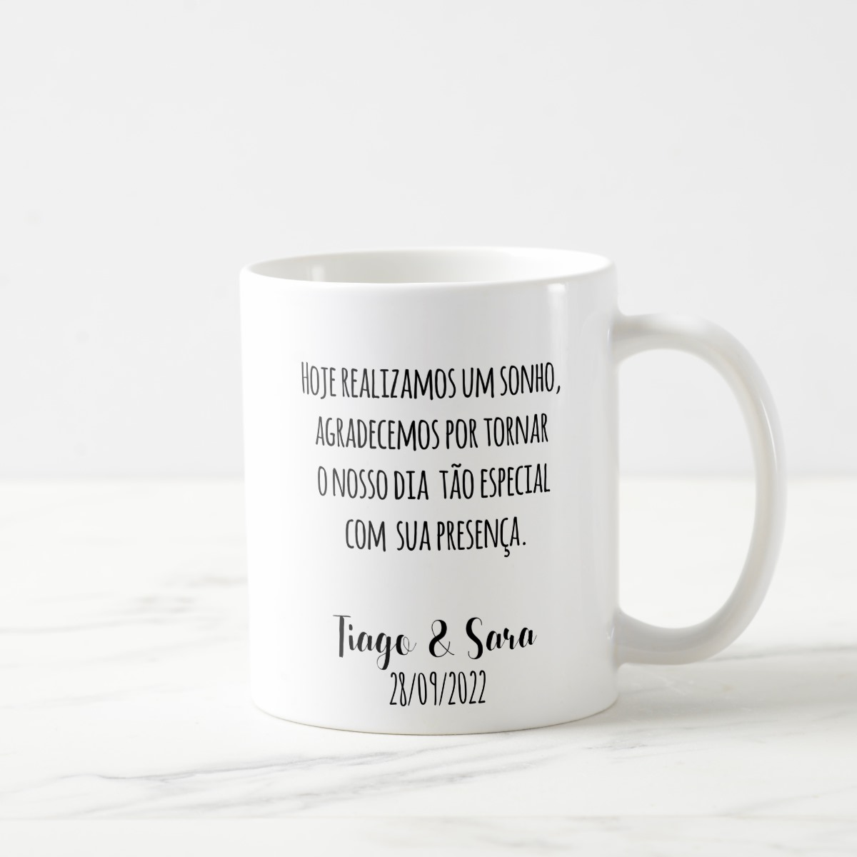 Caneca Casamento Marsala Presente Criativo Avó do Noivo