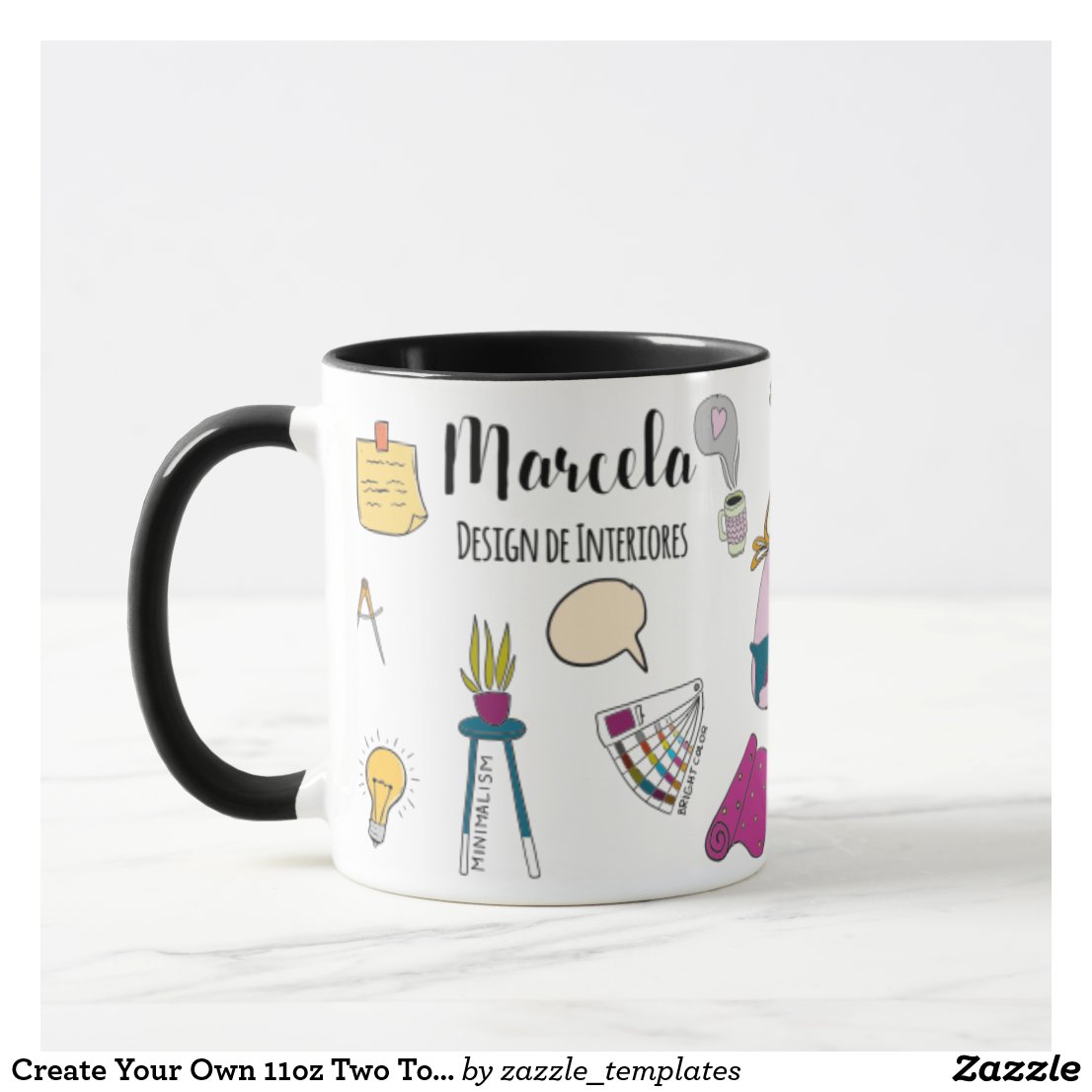 Caneca Arquitetura Design de Interiores Personalizada