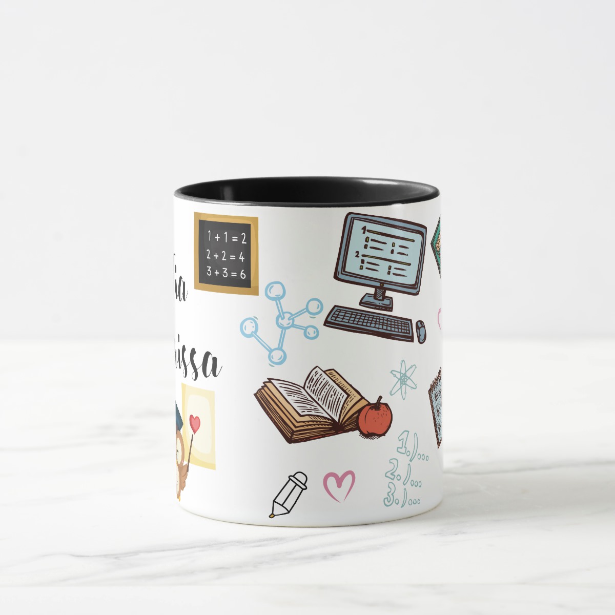 Caneca Personalizada Criativa Dia dos Professores Nome