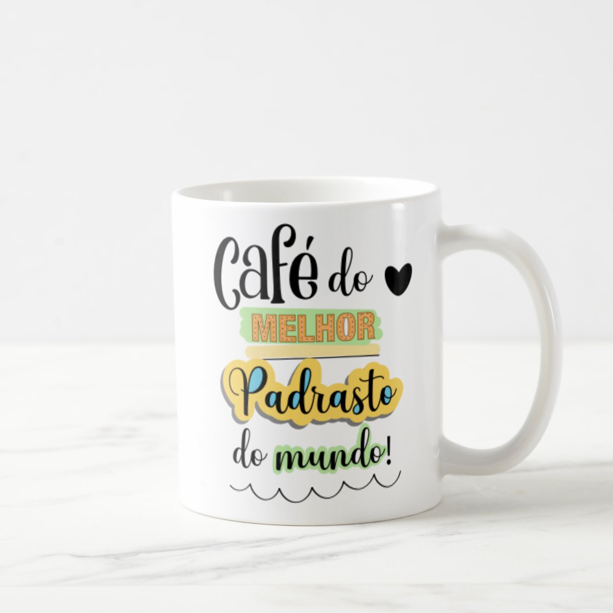 Caneca de Café Personalizada Presente Padrasto Dia dos Pais