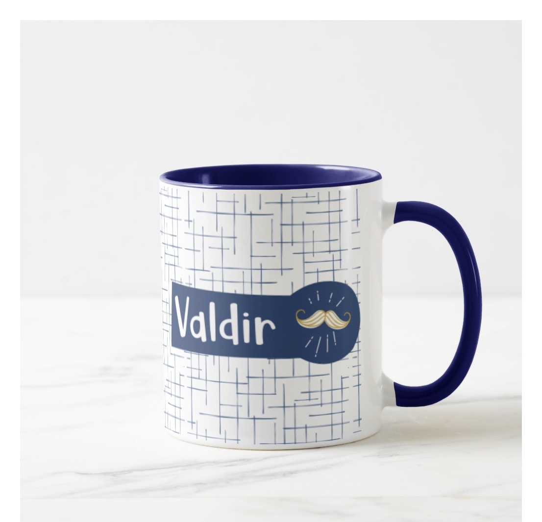 Caneca Pai Presente Engraçado Dia dos Pais com Nome Papai