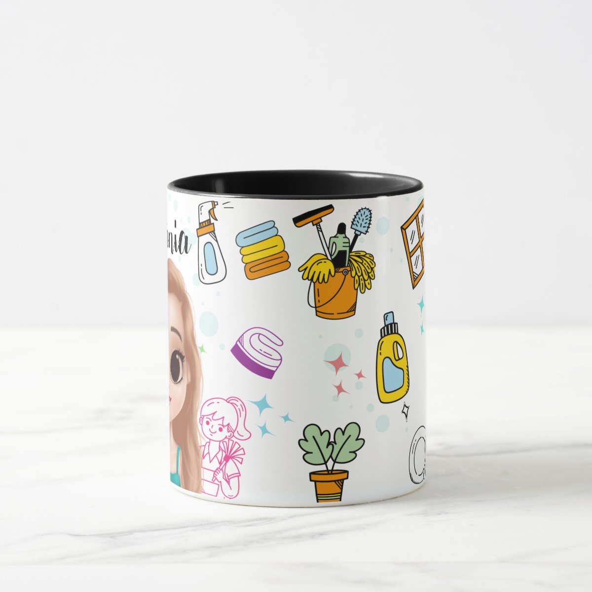 Caneca Presente Criativo Faxineiros Limpeza Faxineira