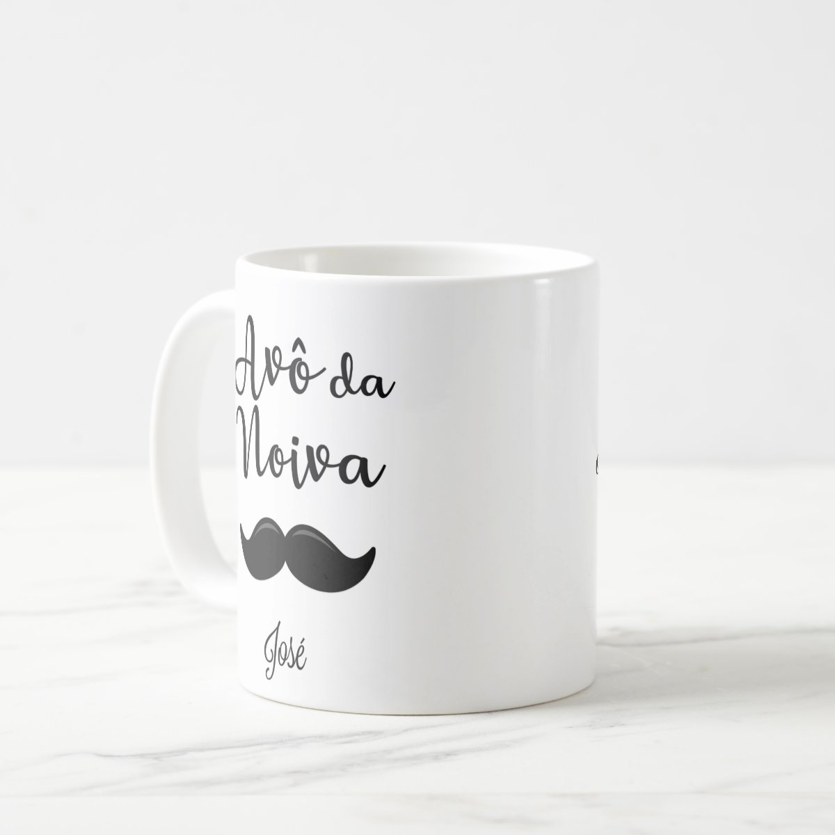 Caneca Casamento Presente Avô da Noiva Lembrança Familia
