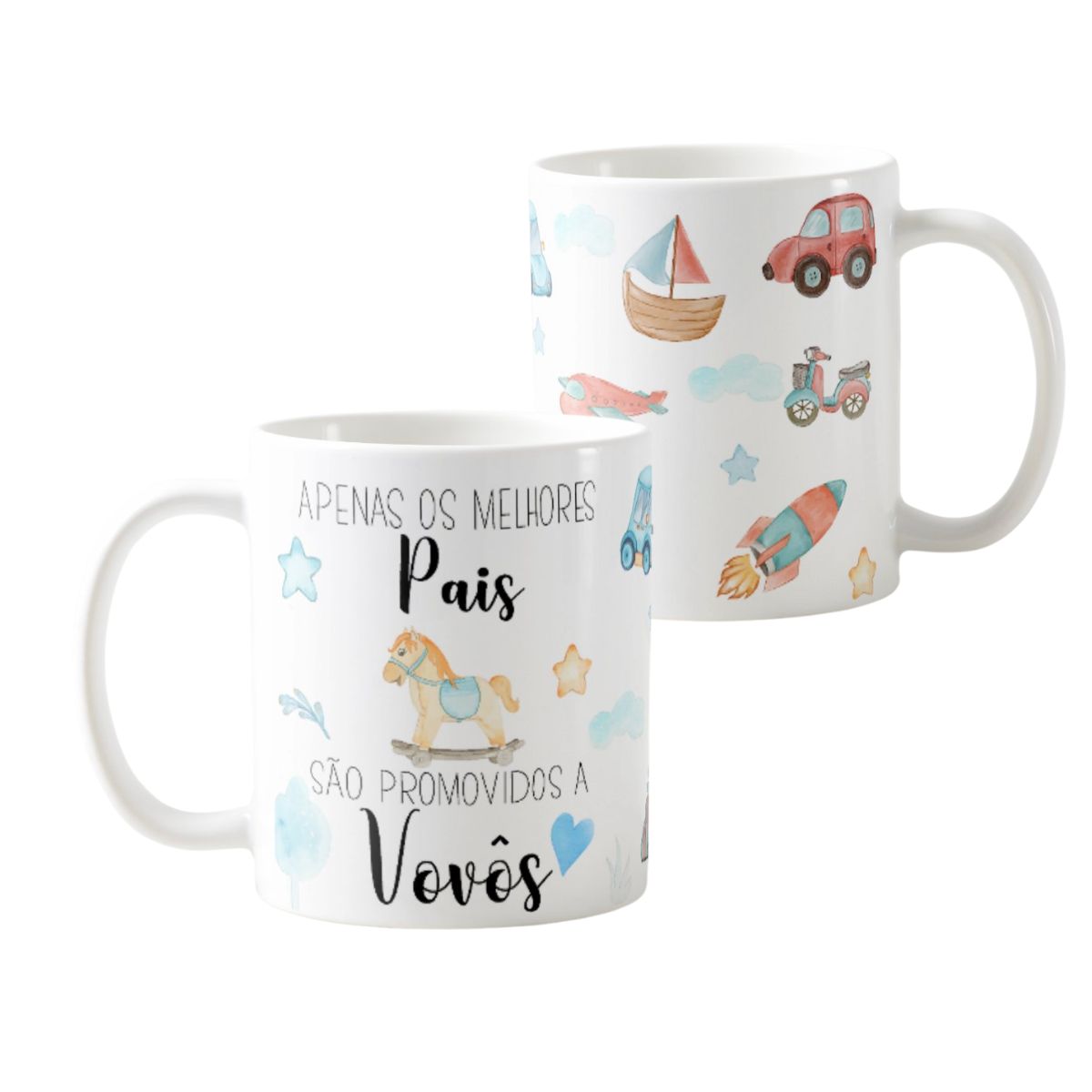Kit 2 Canecas Presente Pais Promovidos a Avós