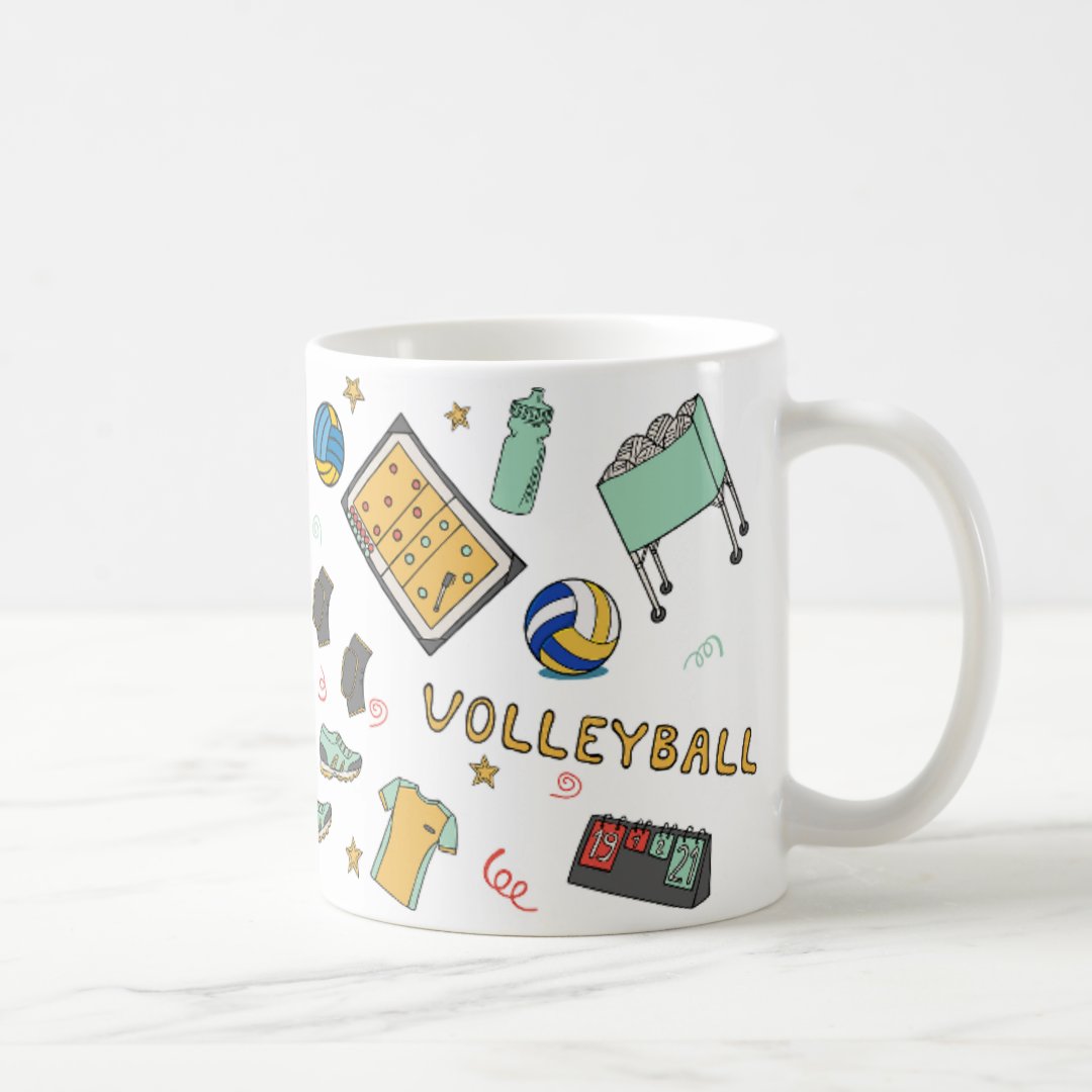Caneca Esporte Voleibol Presente Personalizada Com Avatar