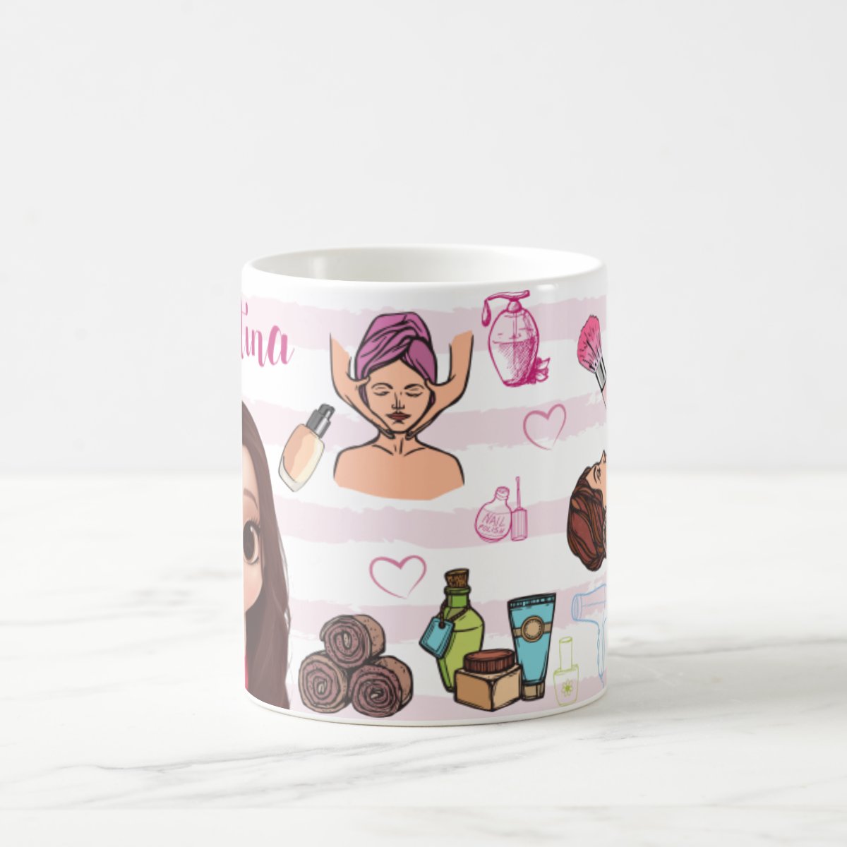 Caneca Personalizada Profissão Esteticista Presente Criativo
