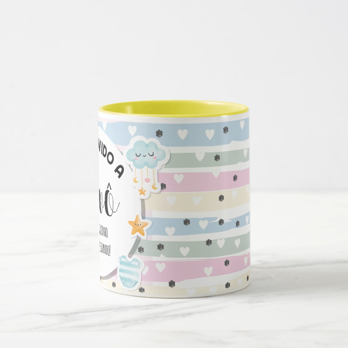 Caneca Personalizada Anúncio De Gravidez Gestante Avô Vovô