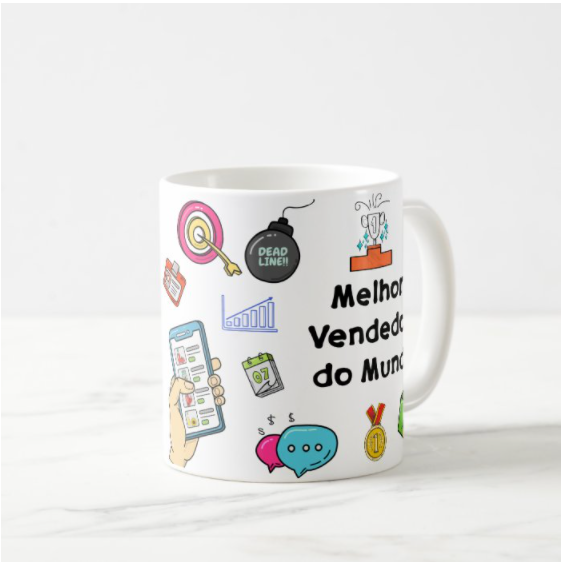 Caneca Personalizada Melhor Vendedor do Mundo