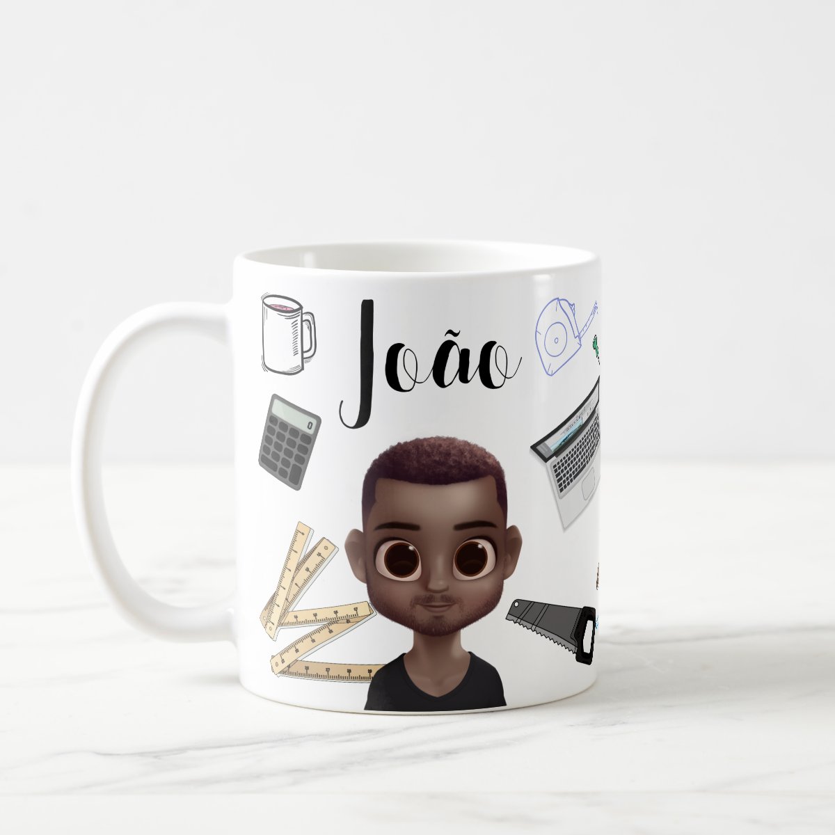 Caneca Personalizada e Criativa de Marcenaria p/ Marceneiro