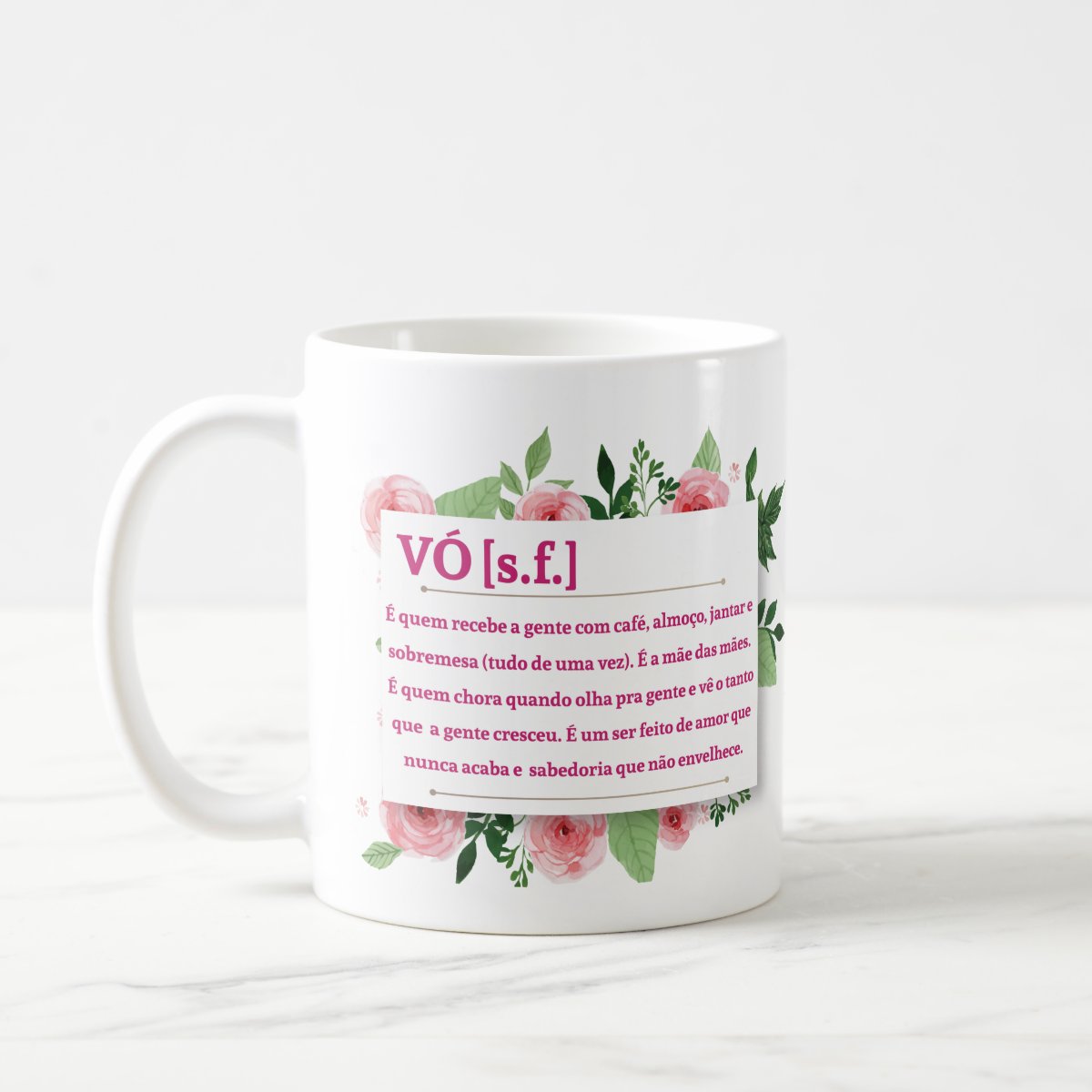 Caneca Presente Criativo Avó Vovó Significado Afetivo - Família (Avó/Avô)