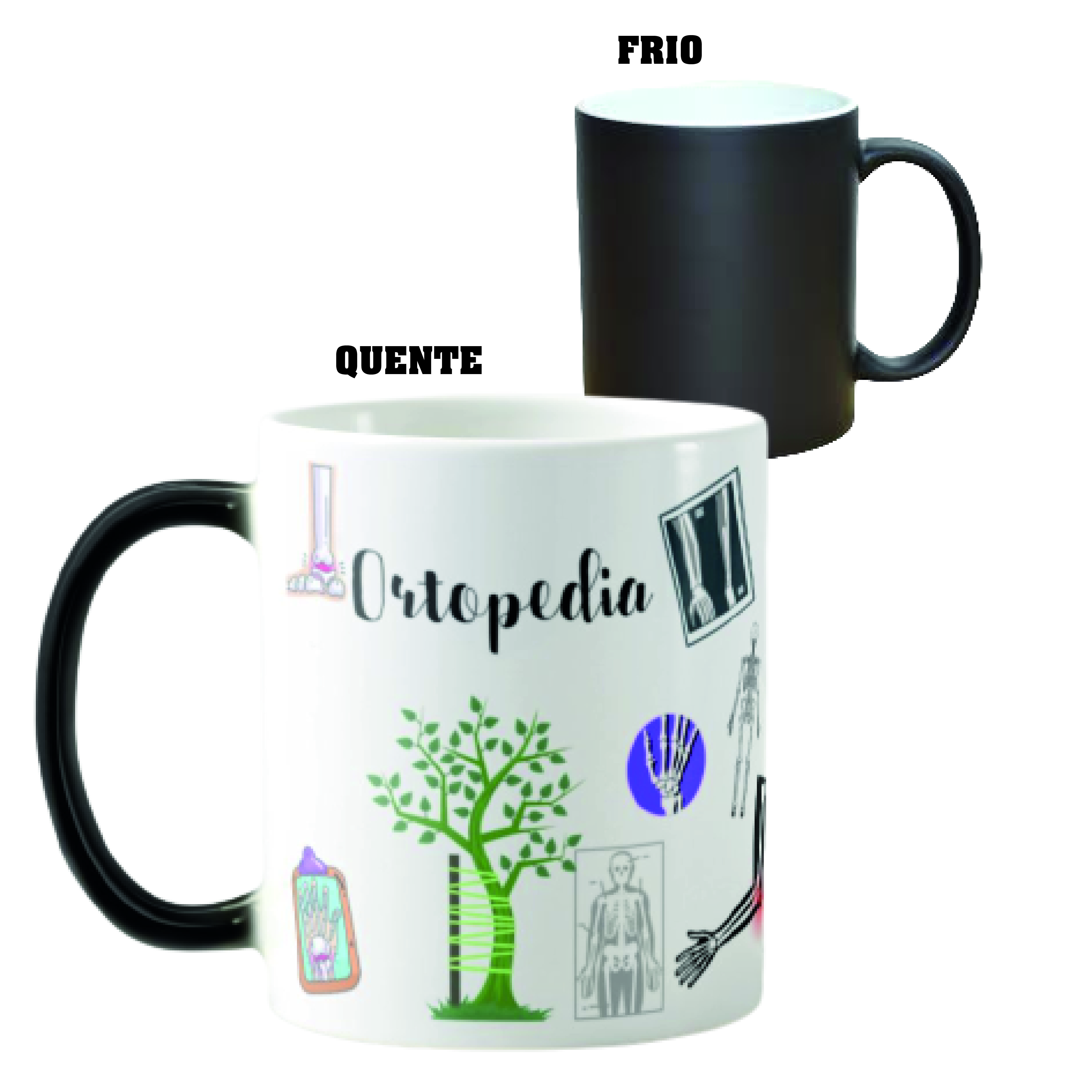 Caneca Mágica Personalizada Presente Para Ortopedista - Profissões (Médico(a))