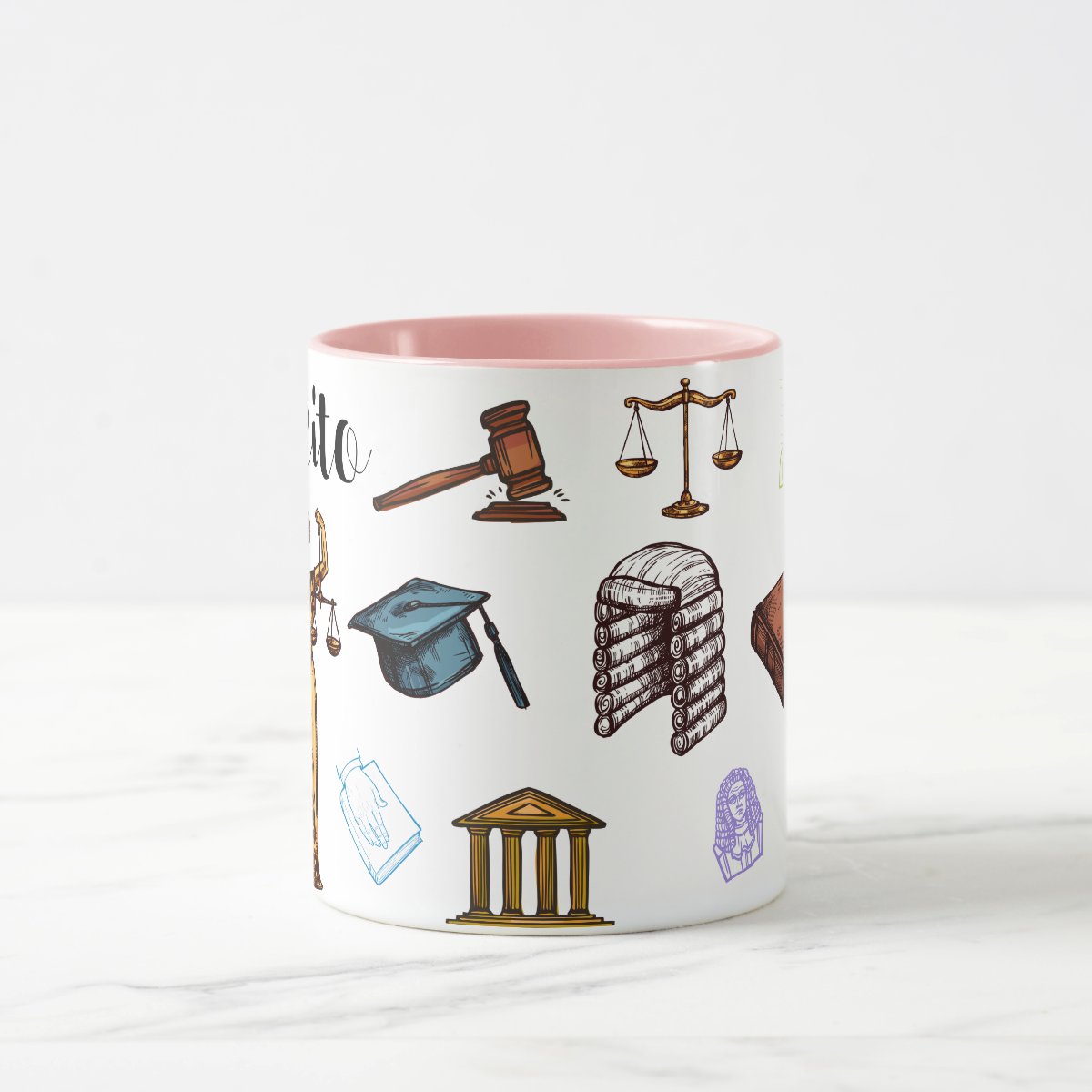 Caneca para Advogados Presente Criativo Formatura Direito