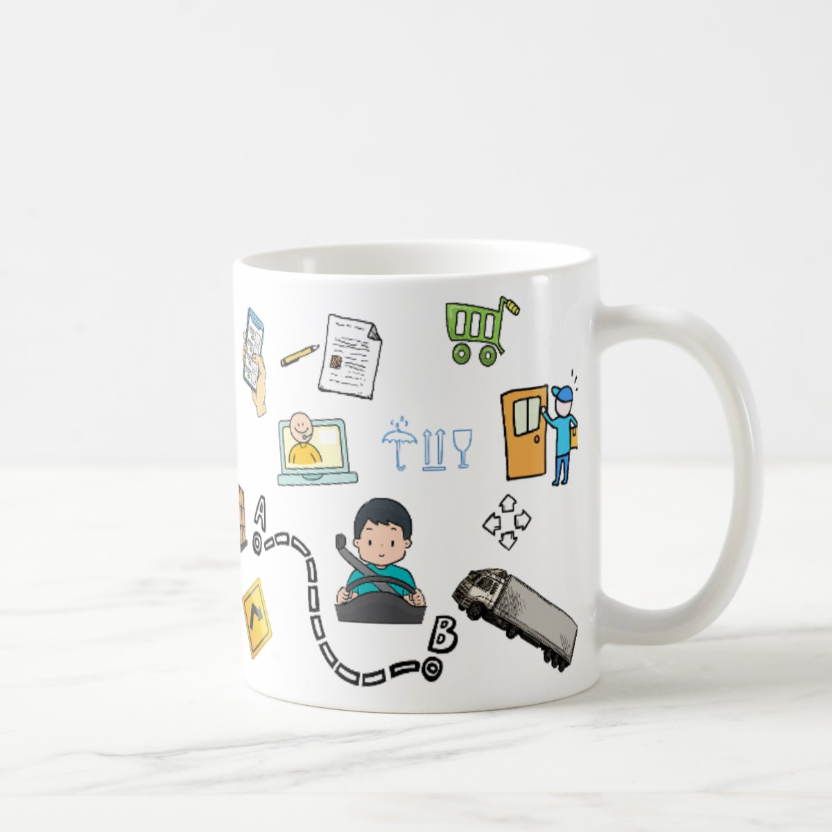 Caneca Profissão Presente Profissionais Suprimento Logística