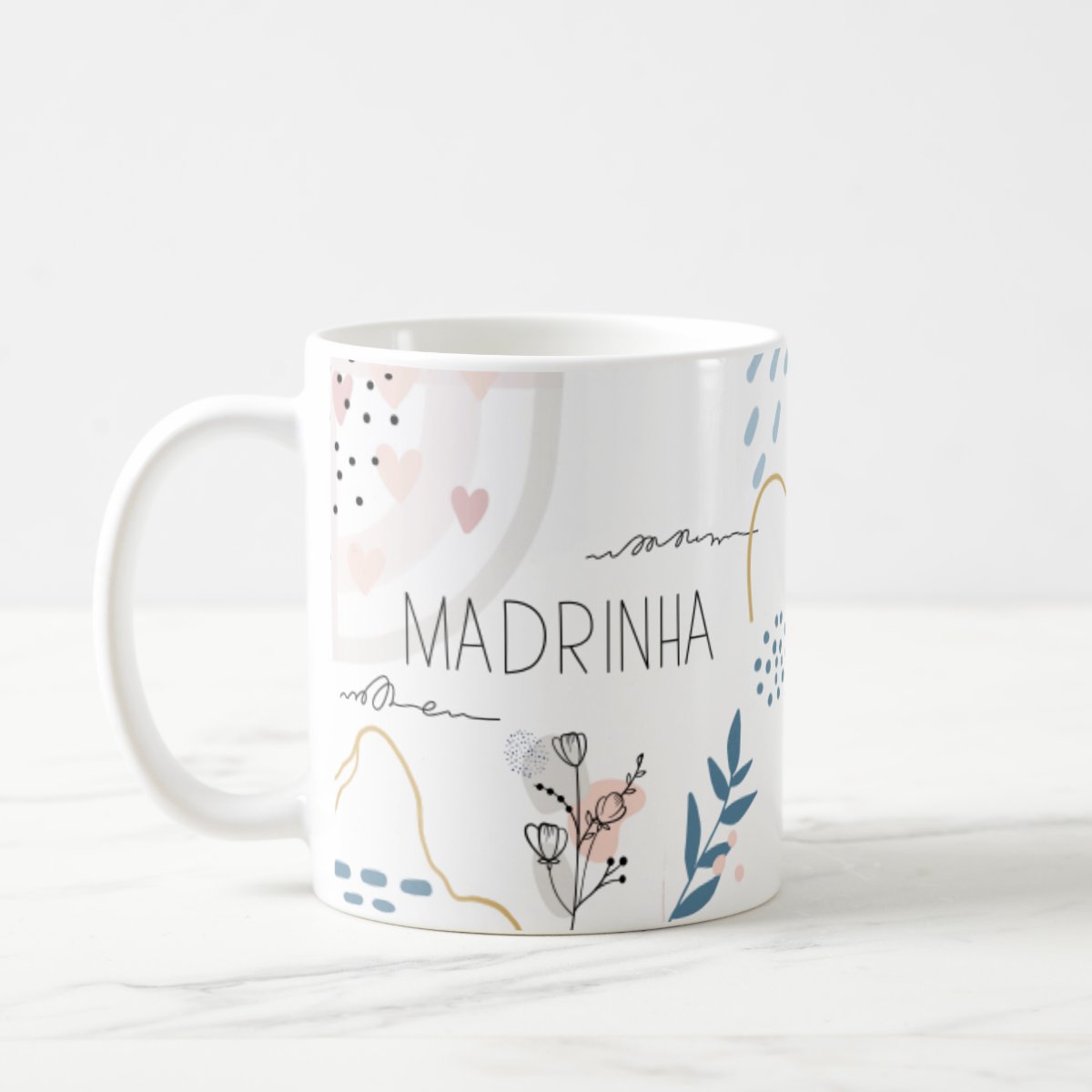 Caneca Presente Para Madrinha Batizado Crisma Casamento Branco Kit 2 Madrinhas Caneca Presente Para Madrinha Batizado Crisma Casamento Branco Kit 2 Madrinhas